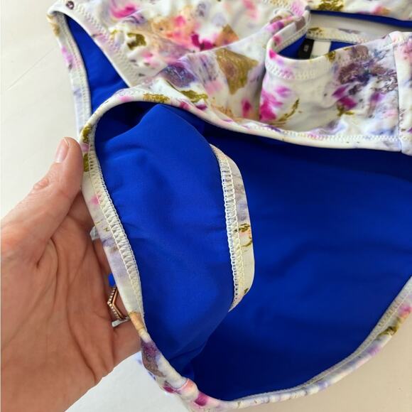 J. Crew x Flora Obscura Two Piece Bikini Set in Kaleidoscope Floral - Size S - Picture 11 of 11